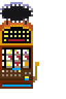 Casino pixel art slot machine